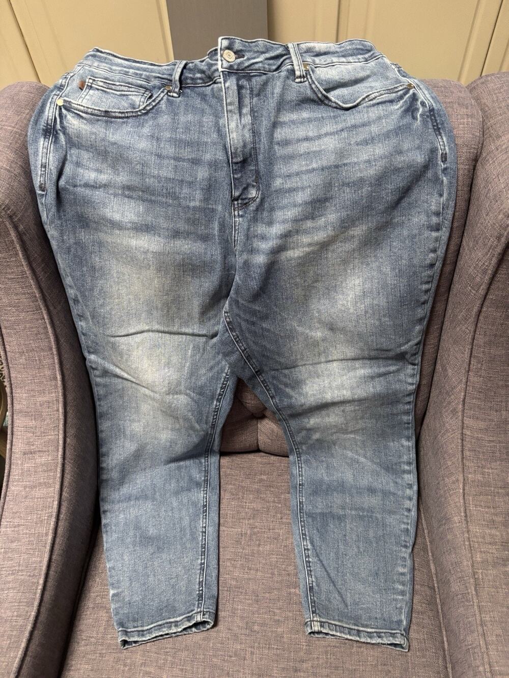 Judy Blue Skinny Fit Jeans Blue Denim Medium Wash 5-Pocket Cotton Blend Women